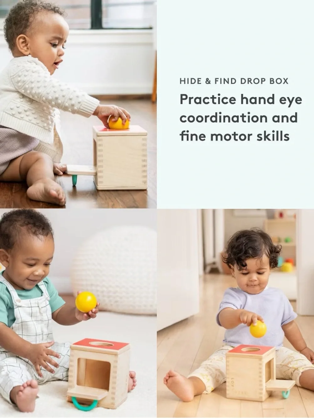 Lovevery Hide & Find Drop Box Baby Toy
